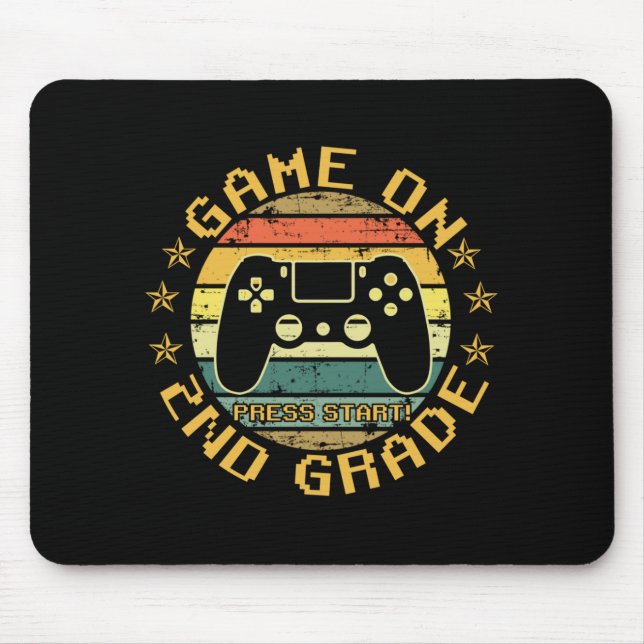 Tapis De Souris Jeu Sur Presse Début 2E Année Retour À L'École (Devant)