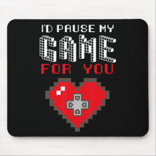Tapis De Souris Jeu Vidéo Jeu Valentines Jour Joueur T Chemises Po