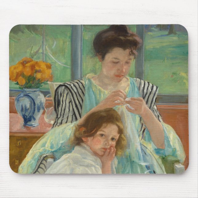 Tapis De Souris Jeune couture de mère (Devant)