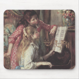 Tapis De Souris Jeunes filles au piano par Pierre Renoir