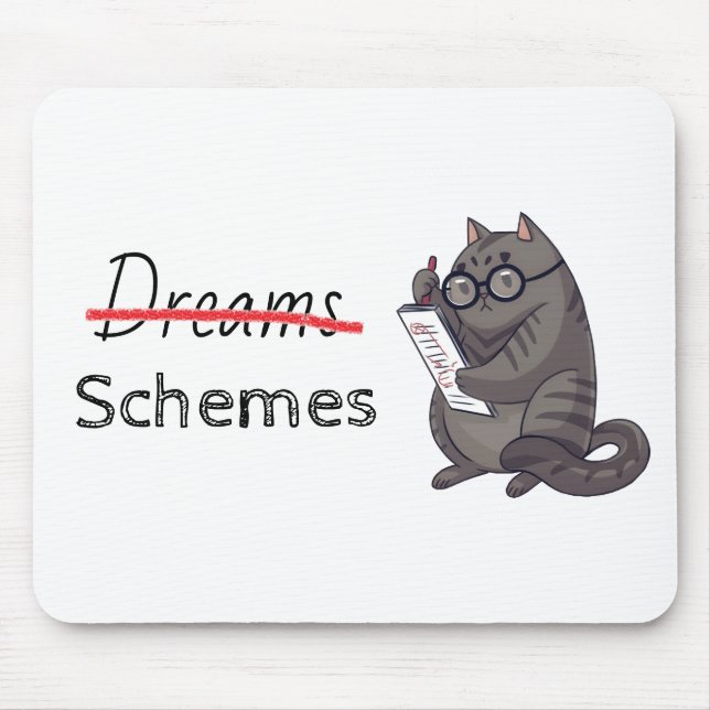 Tapis De Souris Jeux de chats mignons Chat amusant (Devant)