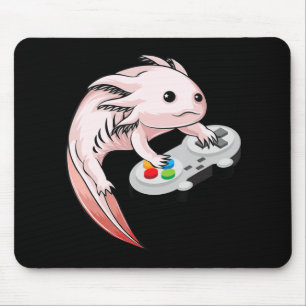 Tapis De Souris Jeux vidéo Gamesolotl Axolotl Jeux Kawaii Anime