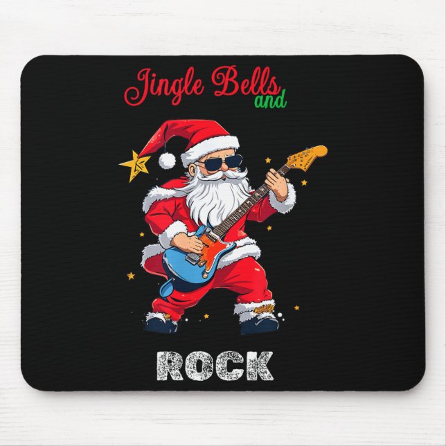 Tapis De Souris Jingle Bell And Rock Christmas Santa Rolling Playi (Devant)