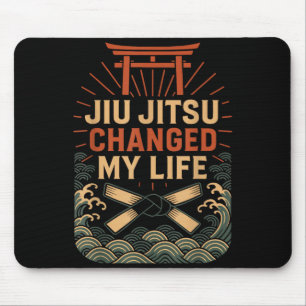 Tapis De Souris Jiu Jitsu Rétro Vintage Jiu Jitsu a changé ma vie