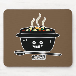 Tapis De Souris Jjigae doux épicés coréens de Sundubu de soupe à