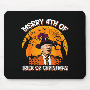Tapis De Souris Joe Biden Joyeux 4ème Halloween Trick Or Treat Ch