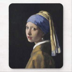 Tapis De Souris Johannes Vermeer - Une fille avec une perle