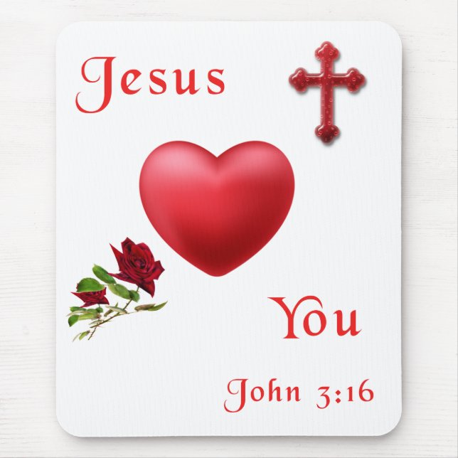 Tapis De Souris John 3:16 (Devant)