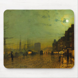 Tapis De Souris John Atkinson Grimshaw Quais de Glasgow
