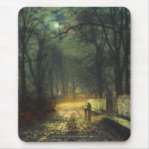 Tapis De Souris John Atkinson Grimshaw Voie lune 1874 CC0230