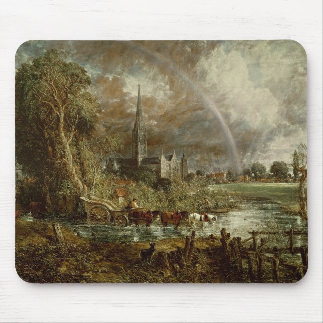Tapis De Souris John Constable | Cathédrale de Salisbury de la Mea (Devant)