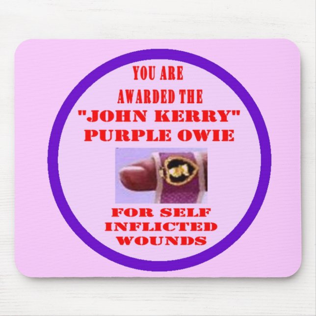 TAPIS DE SOURIS JOHN KERRY PURPLE OWIE (Devant)