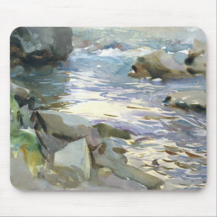 Tapis De Souris John Singer Sargent - Stream et Rocks