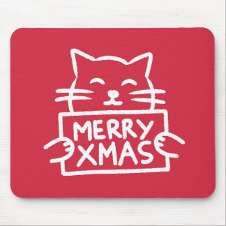 Tapis De Souris Joli Chat Joyeux Noël