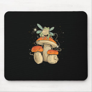 Tapis De Souris Joli Cottagecore Champignon Grenouille Style Gobli