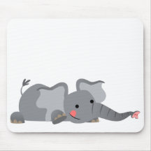 Joli dessin Sneaky Elephant Mousepad