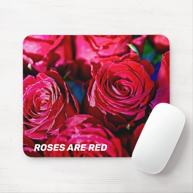 Tapis De Souris Joli Ensemble De Roses Rouges (Avec souris)