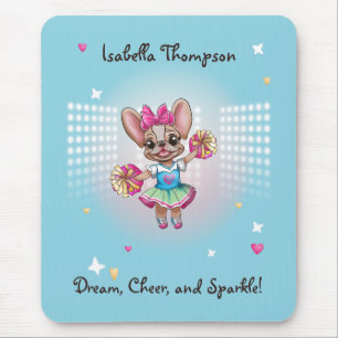 Tapis De Souris Joli Français coloré Pawsitive School Spirit