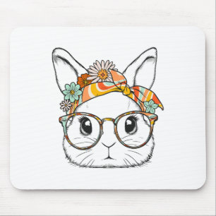 Tapis De Souris Joli Lapin Lapin Face Super Gles Girl Happy East