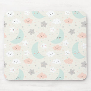 Tapis De Souris Joli Motif Pastel Sky souriant