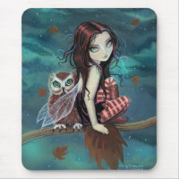 Jolie Fée Gothique et Art Fantastique de Hibou