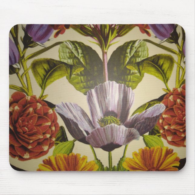Tapis De Souris Jolie Fleur Purple Personnalisée Mousepad (Devant)