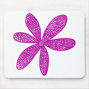 Tapis De Souris Jolie Fleur - Violet profond