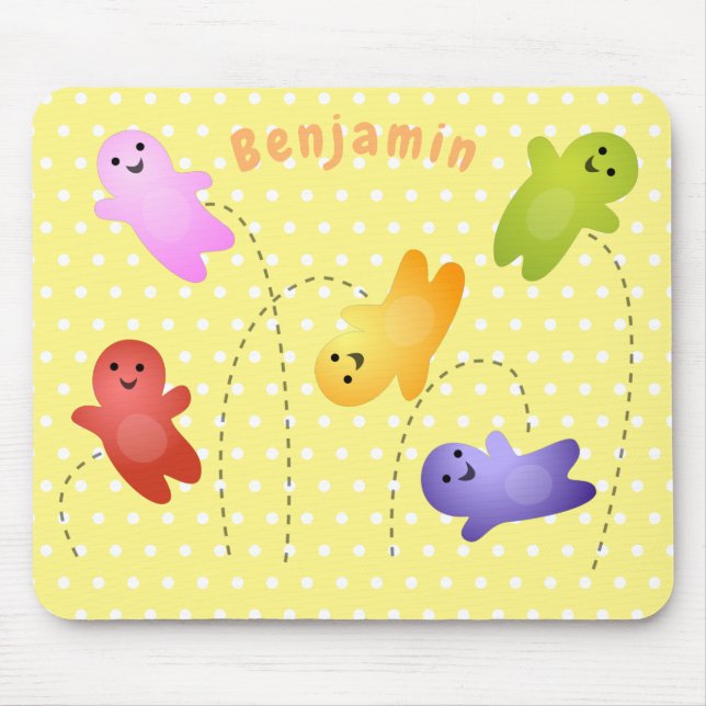 Tapis De Souris Jolie gelée bébés bonbons bonbons dessin animé (Devant)