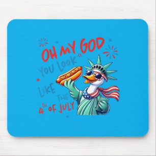 Tapis De Souris Jolie l'oie d'Amérique Mon dieu tu as l'air du 4 j