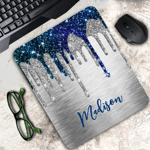 Tapis De Souris Jolie Parties scintillant bleue moderne Drivers mo