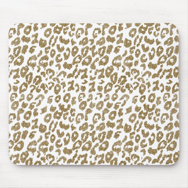 Tapis De Souris Jolie Parties scintillant Empreinte de léopard ten (Devant)