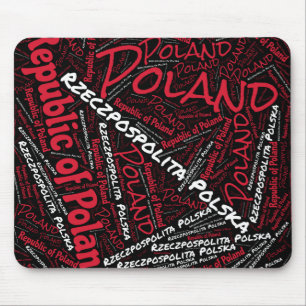 Tapis De Souris Jolie Pologne couleurs drapeau Patriotique