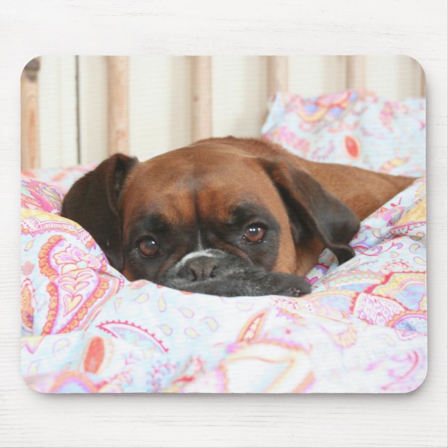 Tapis De Souris Jolie s'est blotti dans la couette (Devant)