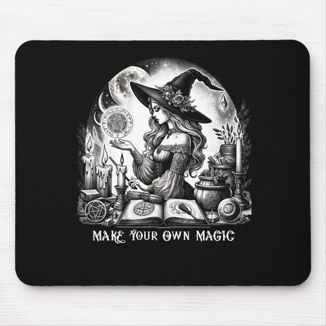 Tapis De Souris Jolie sorcière apothecaire Faites votre propre mag (Devant)