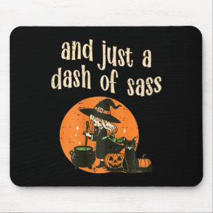 Tapis De Souris Jolie Sorcière Drôle Halloween Femmes Filles Ados