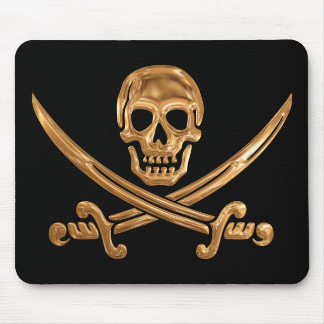 Tapis De Souris Jolly roger d'or (Devant)