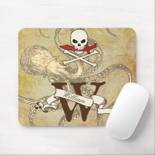 Tapis De Souris Jolly roger Monogramme initial