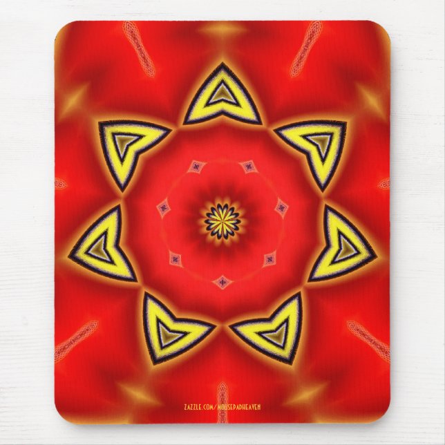 Tapis De Souris Jonquille rouge Mousepad (Devant)