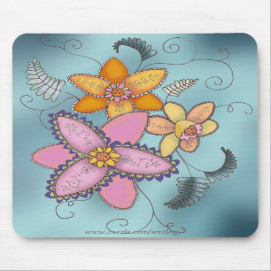 Tapis De Souris Jonquilles colorées Mousepad