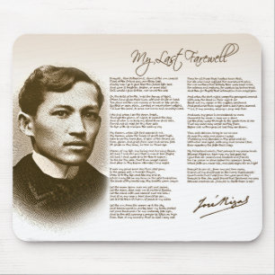 Tapis De Souris Jose Rizal mon dernier adieu