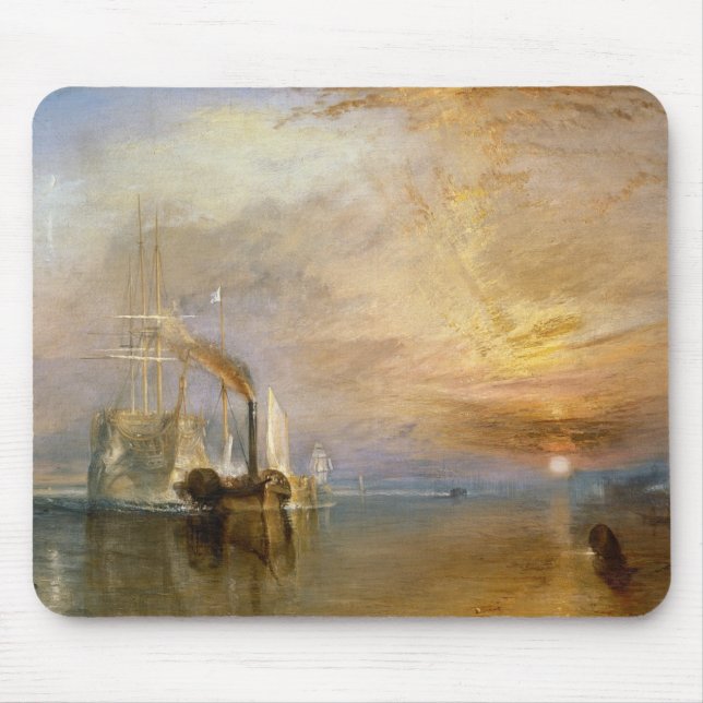 Tapis De Souris Joseph Mallord William Turner | le Temer de combat (Devant)