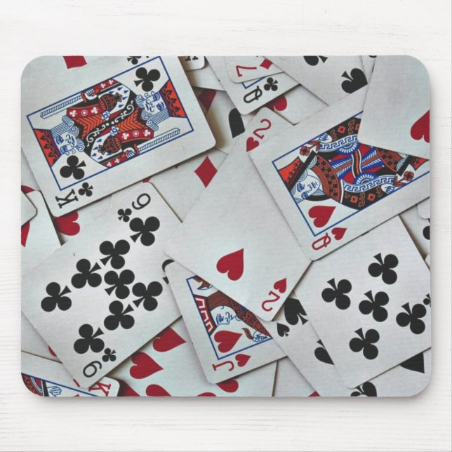 Tapis De Souris Jouer Cartes Poker Jeux Reine Roi (Devant)