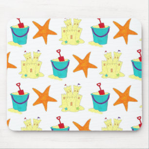 Tapis De Souris Jouets de sable Sandcastle Starfish Bucket Shovel 