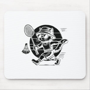 Tapis De Souris Joueur de badminton drôle aime la conception de na
