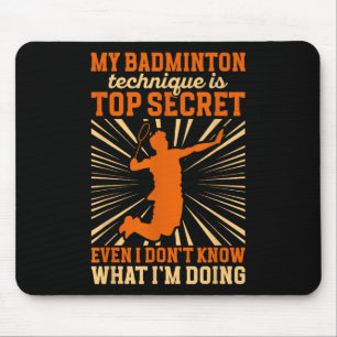 Tapis De Souris Joueur de badminton _ Ma technique de badminton