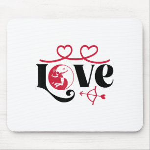 Tapis De Souris Joueur de badminton Shuttle Yin-yang-love Badmin