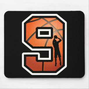 Tapis De Souris Joueur de basket 9 ans pour un 9e anniversaire Spo