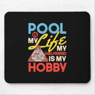 Tapis De Souris Joueur de billard   Billard de piscine est ma vie