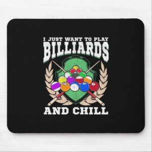 Tapis De Souris Joueur de billard   Jouer Billard Et Chaleur
