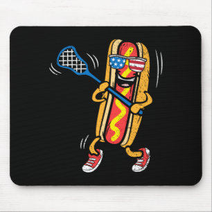 Tapis De Souris Joueur de crosse Hot-Dog 4 juillet Sport